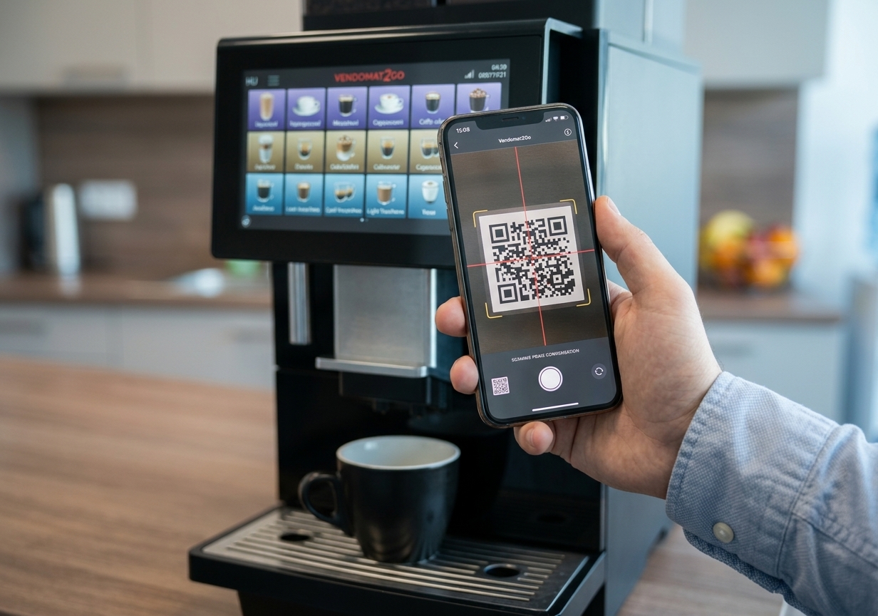 QR-kódos hibabejelentés a gépen